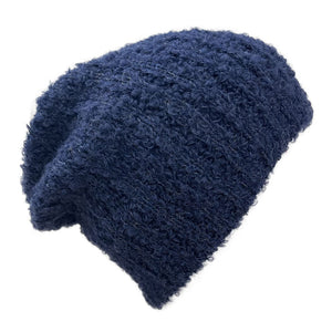 blue loop alpaca hat beanie
