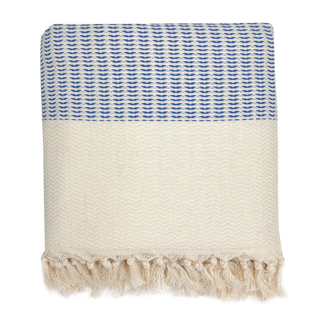 blue turkish throw blankets