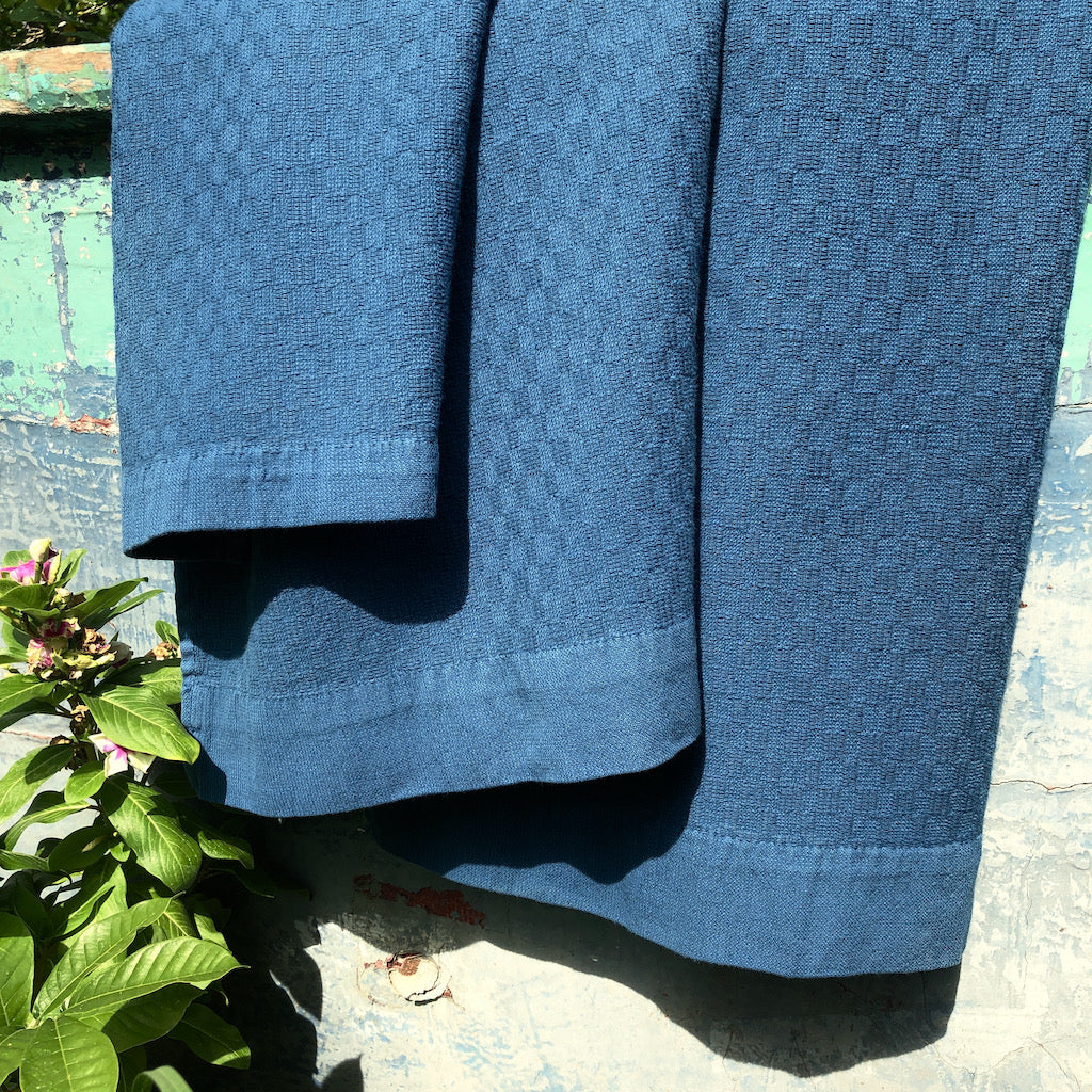 blue turkish towels