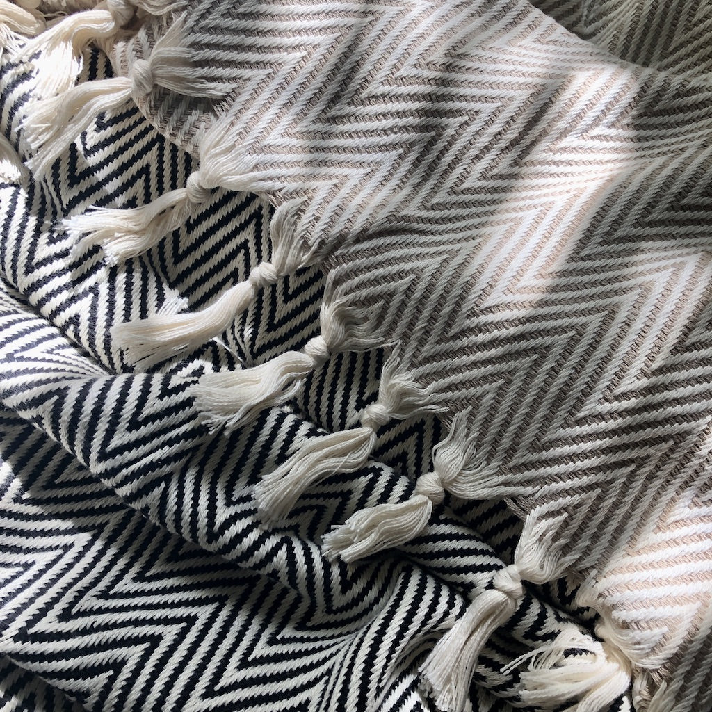 chunky chevron throw blanket