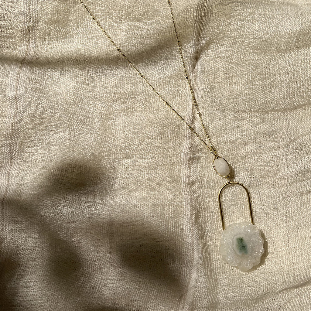 handmade crystal necklace