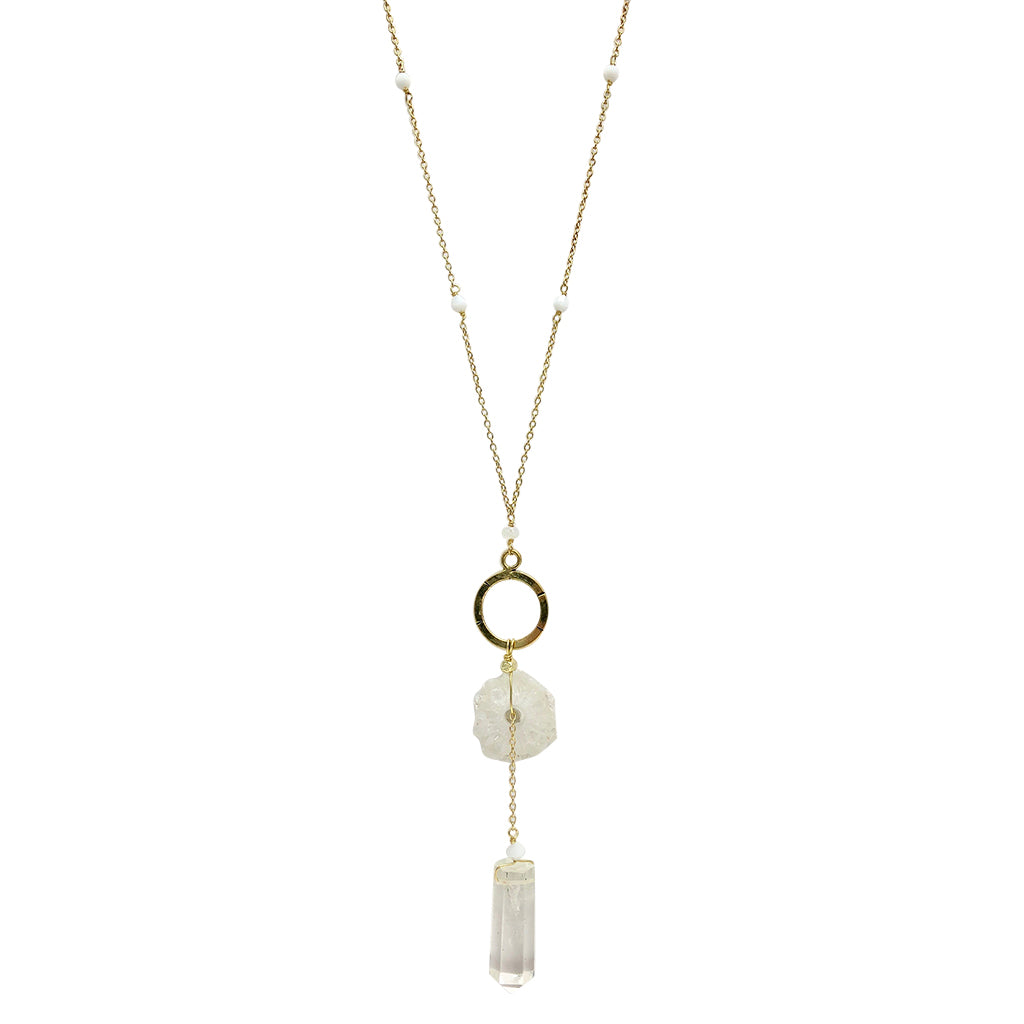 quartz y necklace
