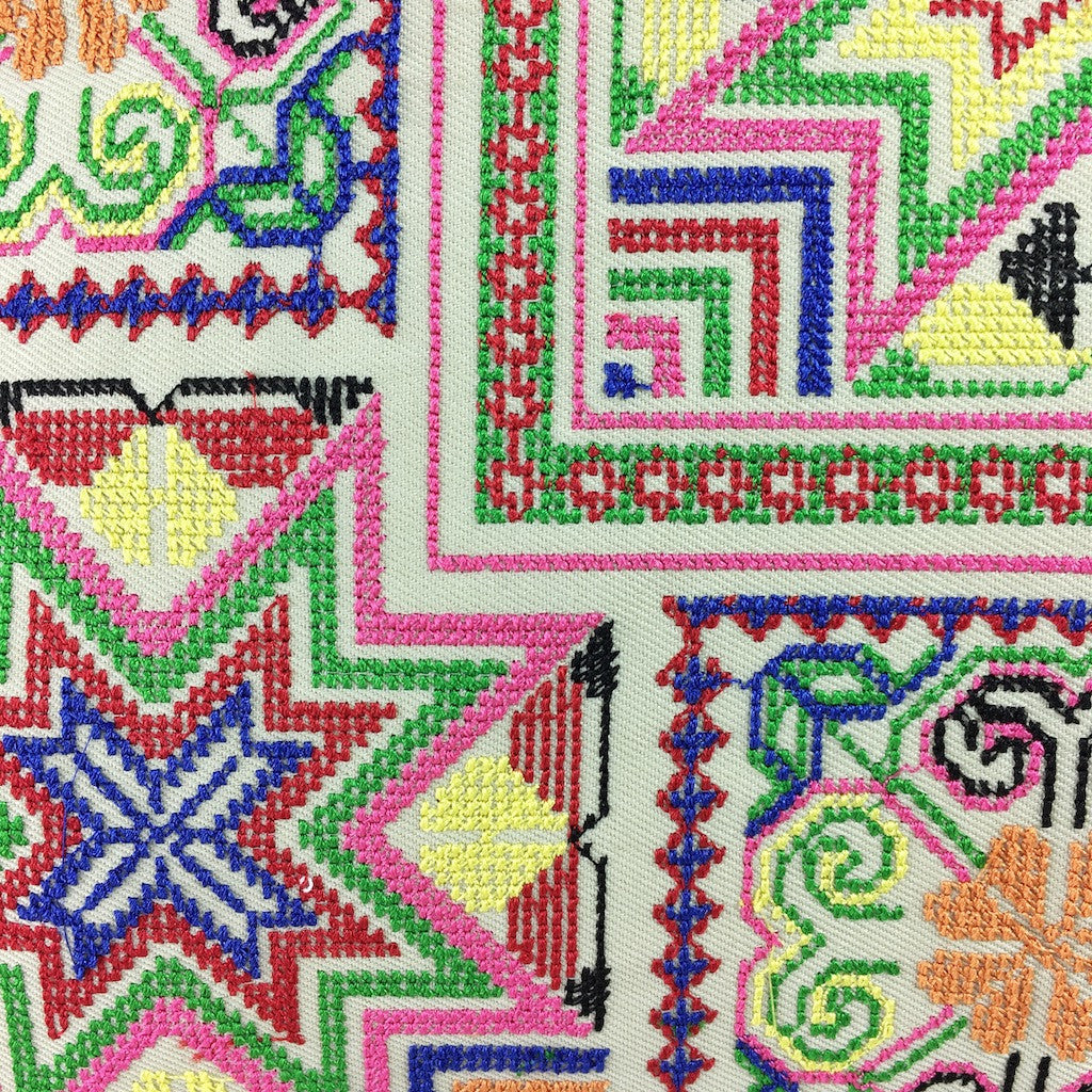  LIUZH Pillowcase Tassel Circle Embroidery Decorative