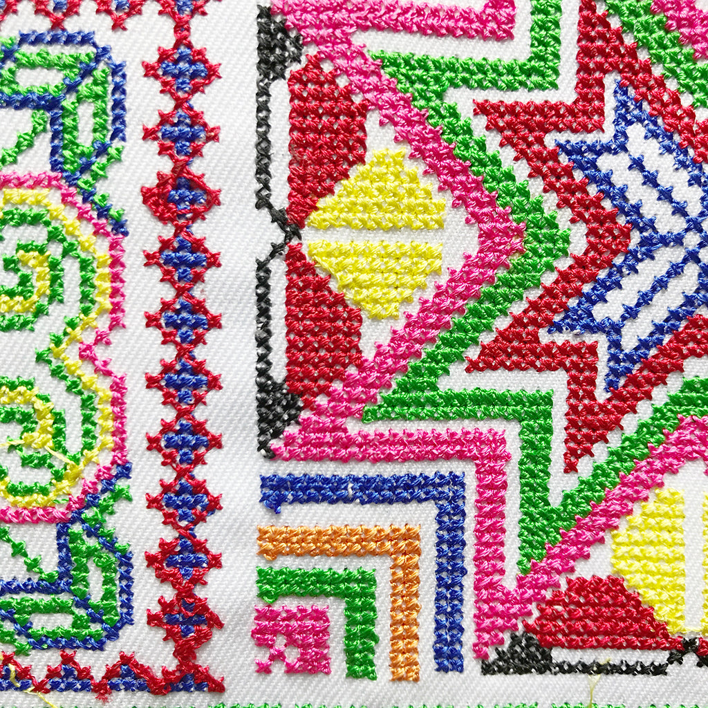 embroidery close up