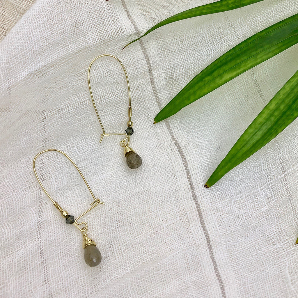 stone fair trade earrings