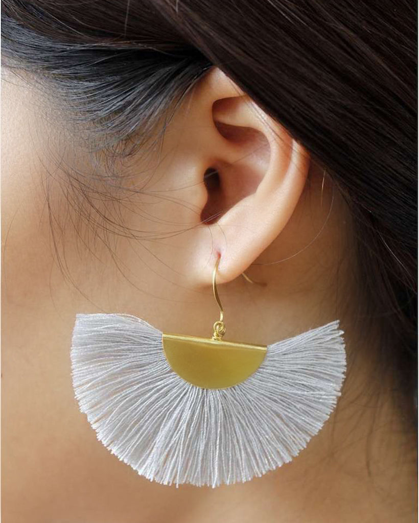 Tassel Fringe Fan Earrings