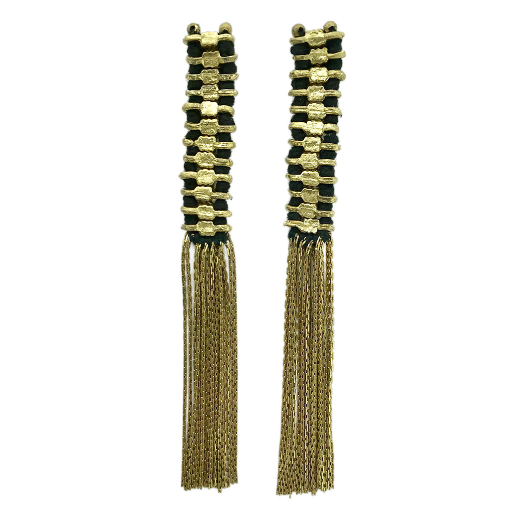 Long Tassel Drop Earrings