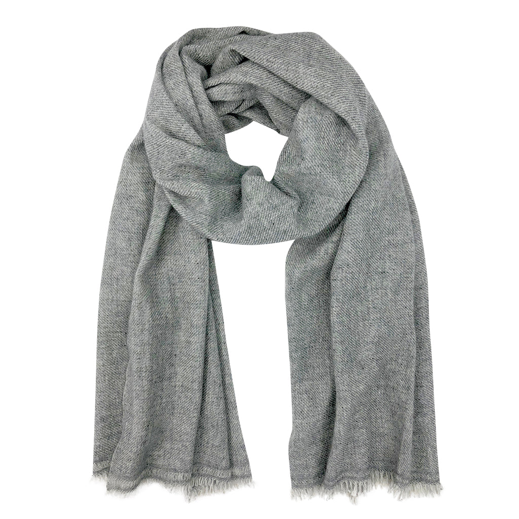 Buy Authentic Silver Grey Cashmere Scarf
