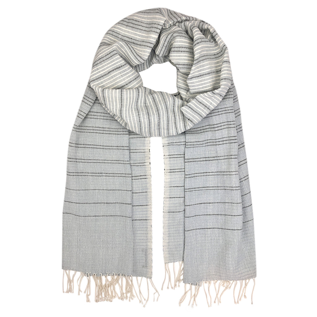 gray ethiopia wrap scarf