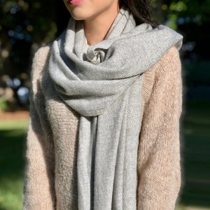 herringbone scarf cashmere