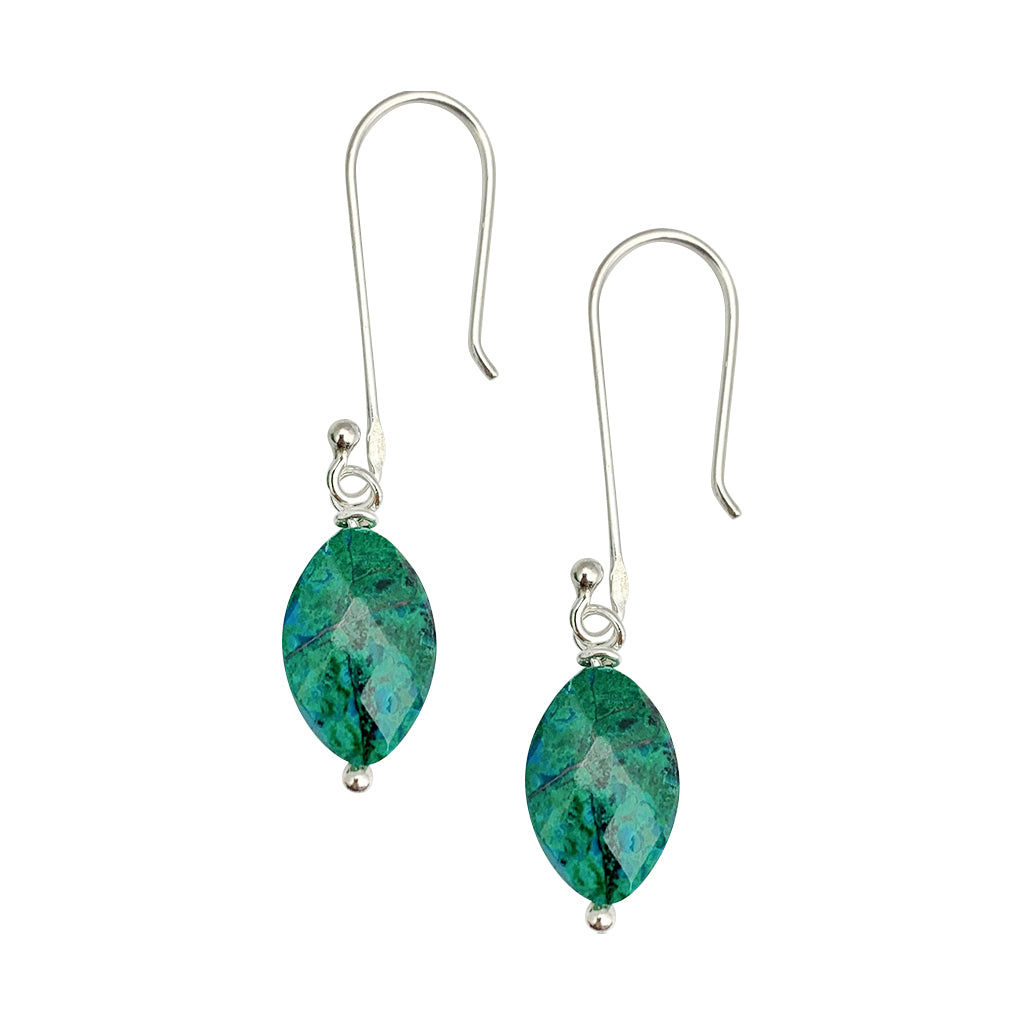 chrysocolla earrings