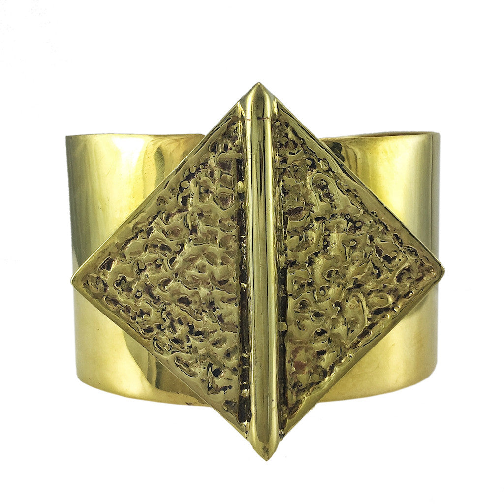 Recycled bomb cuff bracelet