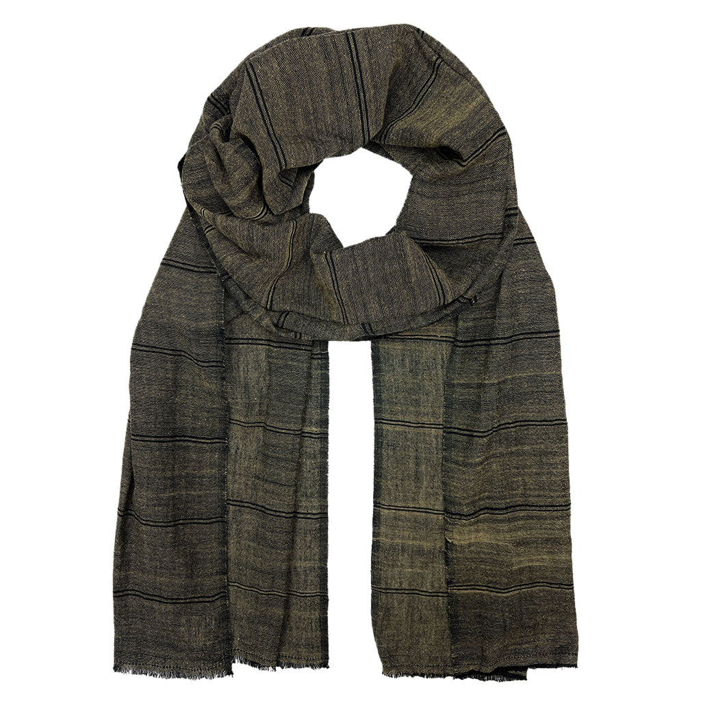 hand loomed cotton scarf