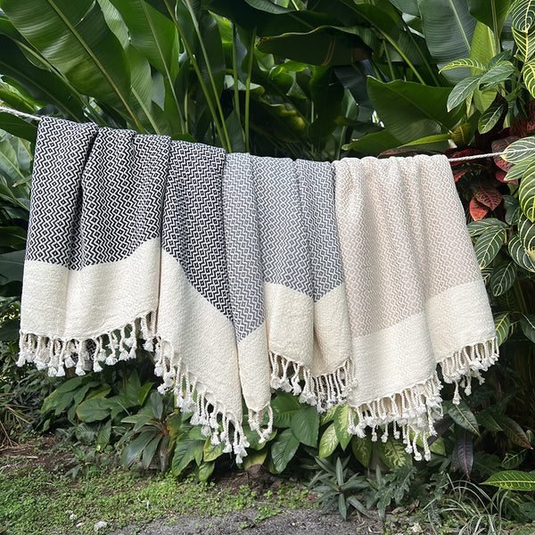 Shop Ziggy Stripe Turkish Towels Handmade