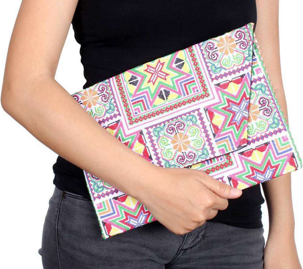 Fair Trade Hmong Star Clutch Bag | Slate + Salt - SLATE + SALT