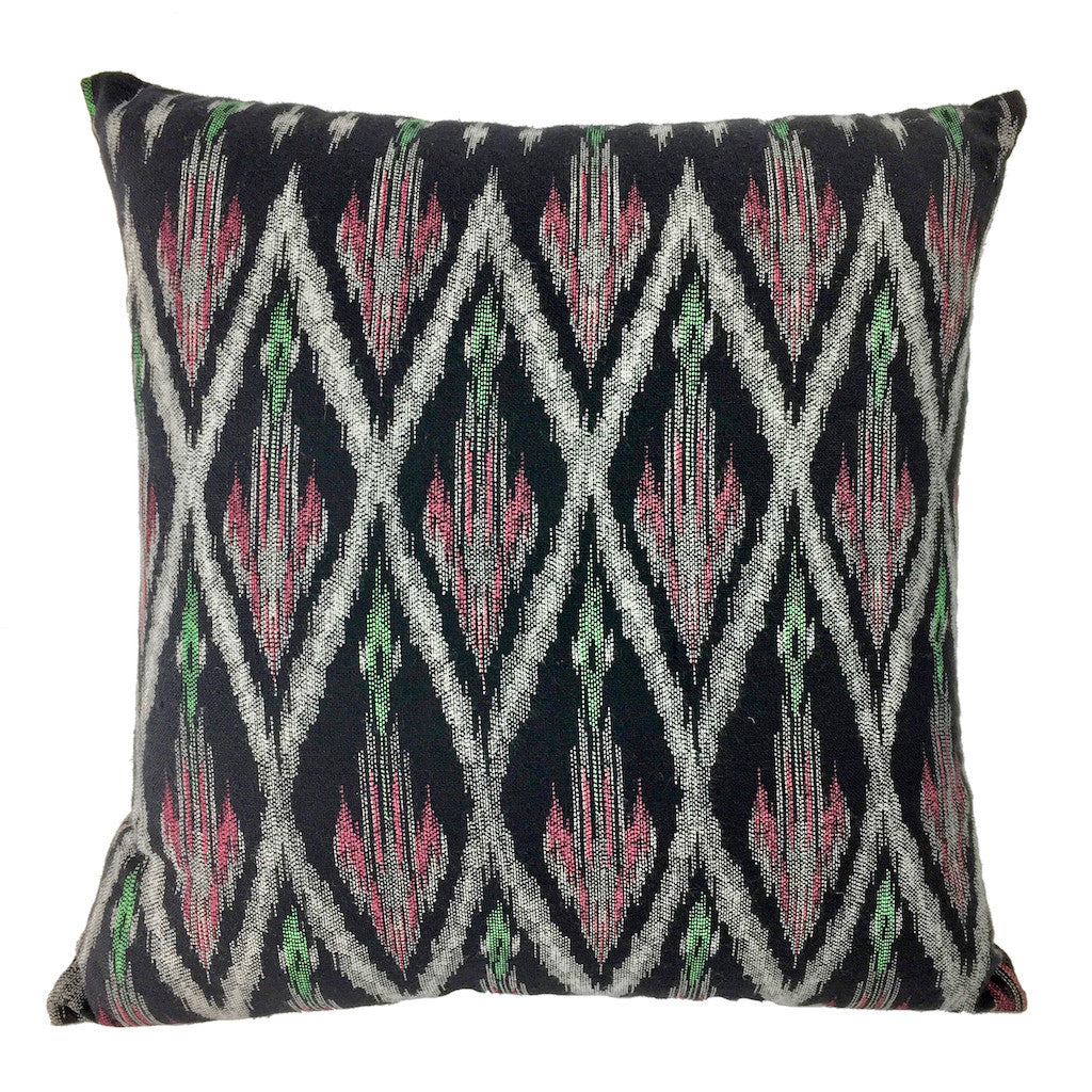 Tribal ikat pillow cover