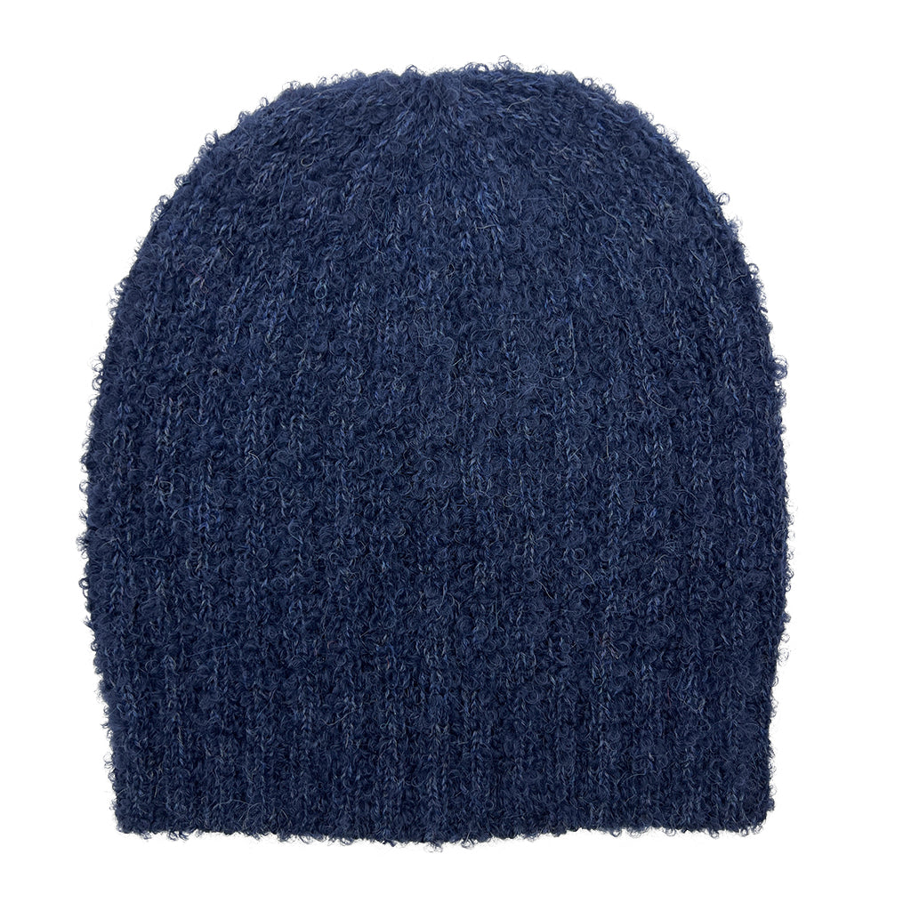 navy blue alpaca beanie