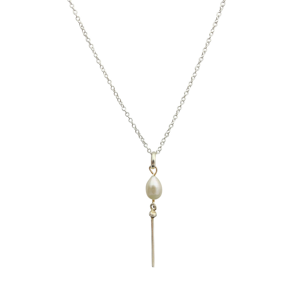 pearl bar necklace