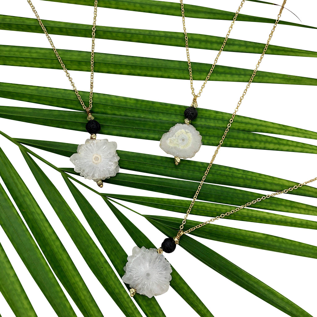 solar quartz necklace
