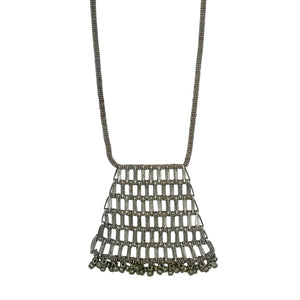 Silver statement necklace