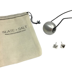 Slate and salt bomb jewelry