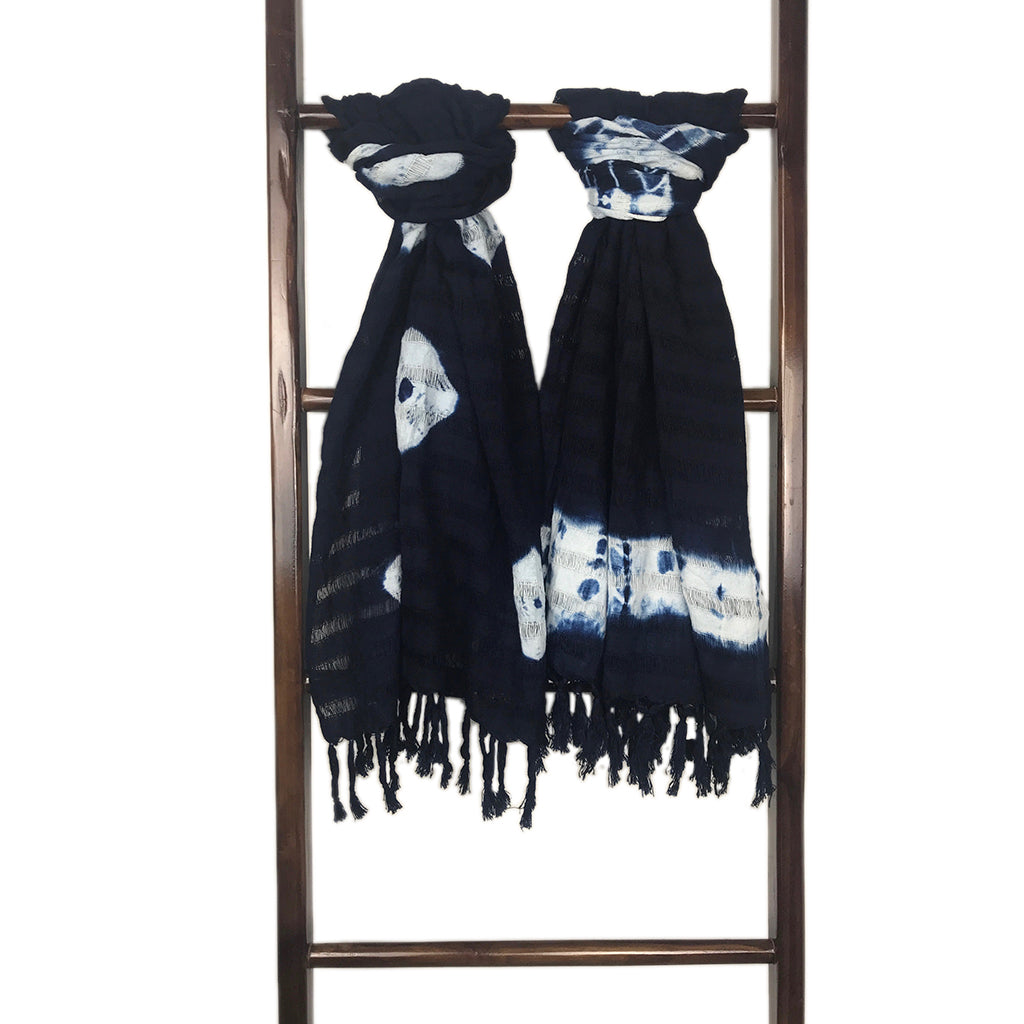 Slate + Salt Indigo Dyed Scarf