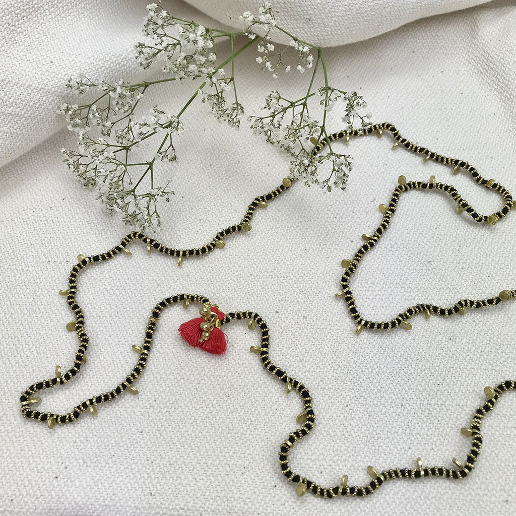 Long India Tassel Necklace