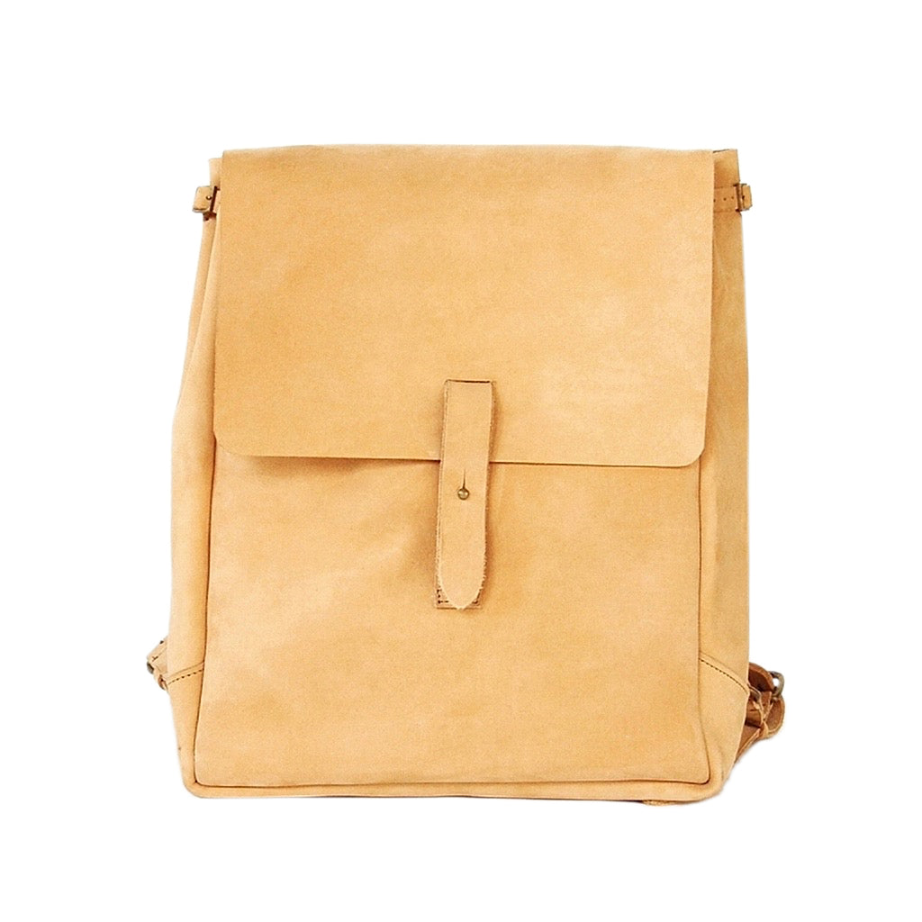 Brown Nubuck Leather Backpack by Meyelo | Slate + Salt