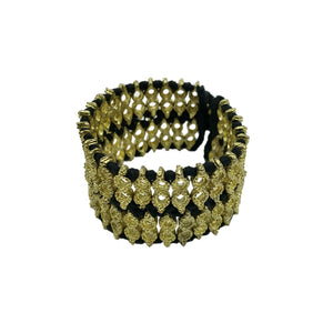 Indian Gold Statement Cuff Bracelet
