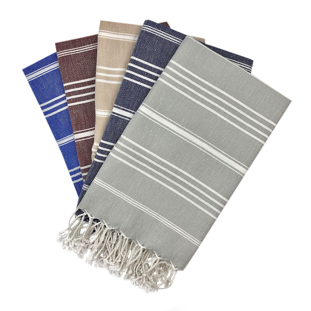 Striped Turkish Cotton - Oversized Hand Towel – peony + olive