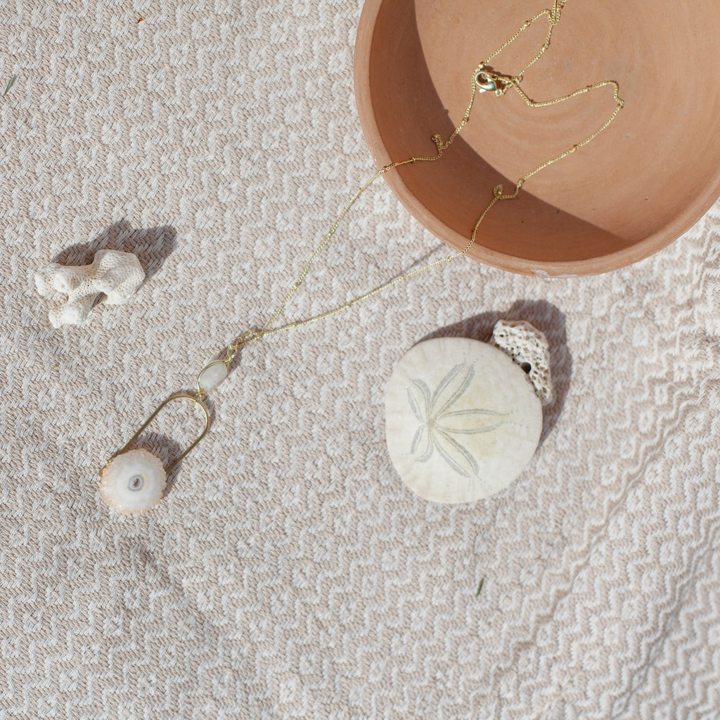 solar quartz necklace