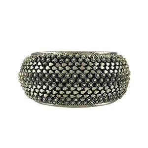 Sterling silver snake cuff bracelet