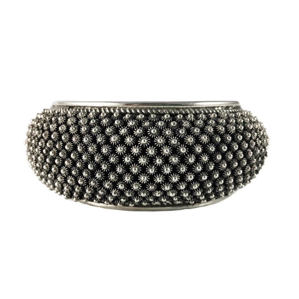 Silver statement cuff bracelet