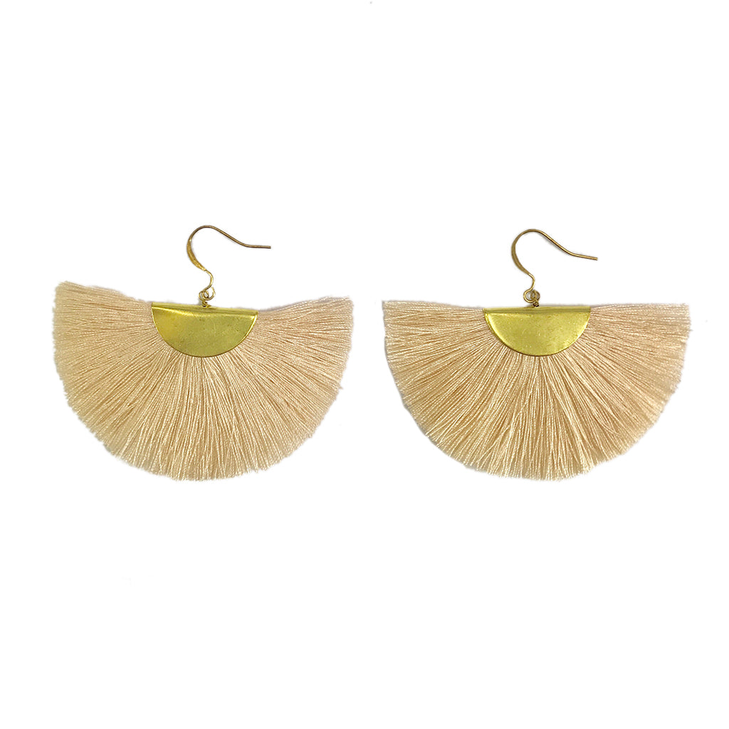Thailand fan boho earrings 