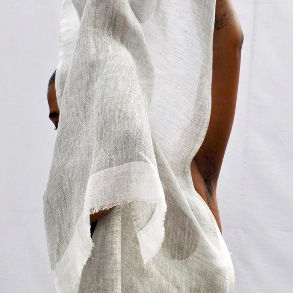 linen ethiopia scarf